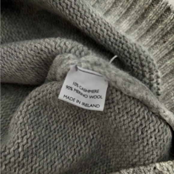 Inis Meain Men's Gray Half-Zip Sweater - pls read - Picture 3 of 12